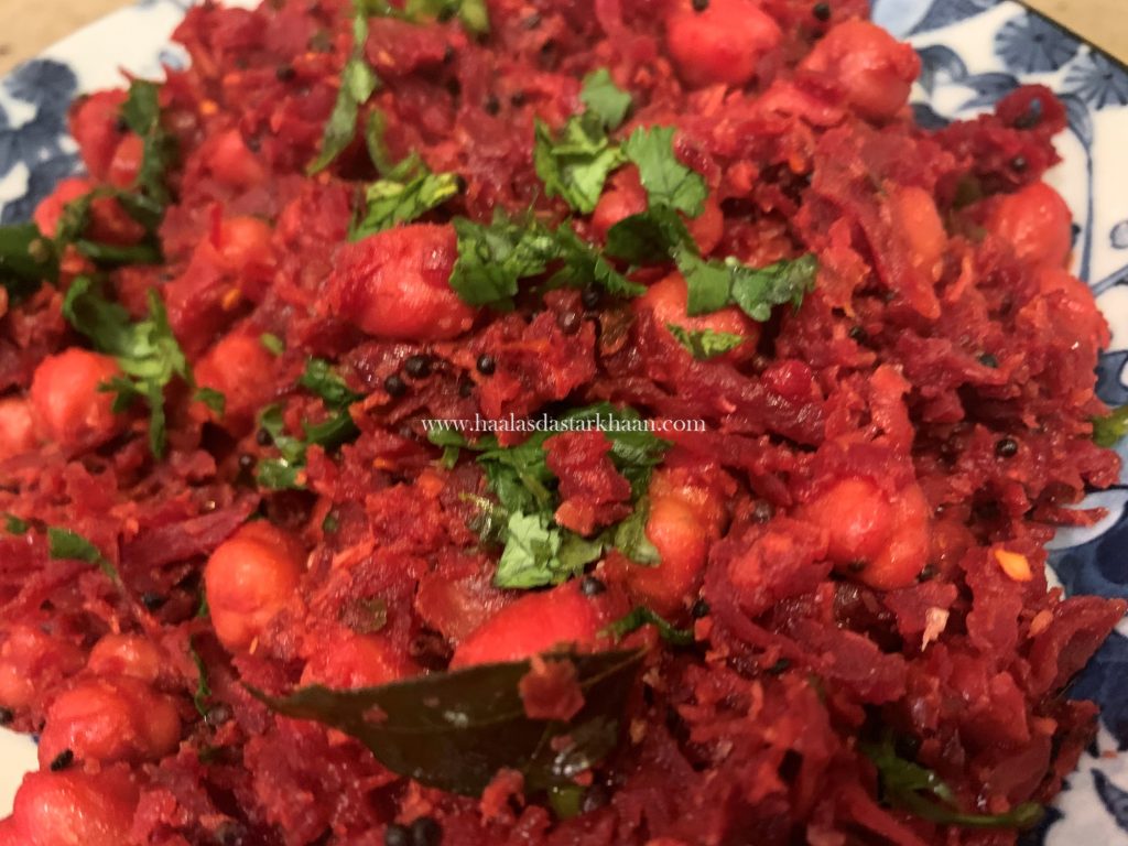 Beetroot Chhole Sabzi – Haala's Dastarkhaan